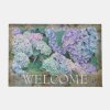 Vintage Blue Hydrangea Floral Drainage pad