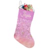Pink Purple Print Christmas Stocking