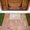 Personalized Yellow Lab Silhouette Doormat Drainage pad