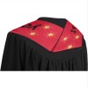 Red Black Graduation Stole
