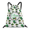 Green Tractor Truck Drawstring Backpack