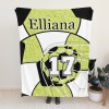 Soccer Print Flannel Blanket