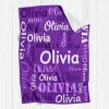 B-312 Name Purple Blanket