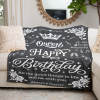 B-BA005 Birthday Grey Blanket