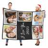 B-345-5 Family Kid Mom Couple Blanket