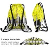 Yellow Music Notes Piano Key Drawstring Backpack
