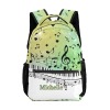 Piano Music Notes Yellow Green All Over Print Children S Backpack