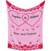 B-320-Text Couple Pink Blanket