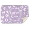 Purple Paws Rectangular Floor Mat