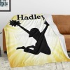 Cheerleader Cheer Yellow Flannel Blanket