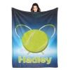 Tennis Ball Flannel Blanket