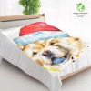 CHRISTMAS CHOW CHOW DOG Decorative Blanket Throw Blanket