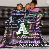 L-004-Text Starry Sky Blanket