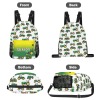 Green Tractor Truck Drawstring Backpack