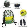Green Tractor Truck Drawstring Backpack