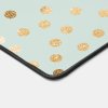 Black and Gold Glitter Dot Patterned Desk Mat Desk Mat