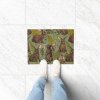 Rabbits and woodland flora Doormat Drainage pad