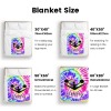 Cheerleader Girl Tie Dye Flannel Blanket