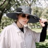 Gray Solar Powered Fan Hat
