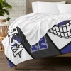 Volleyball Blue Black White Flannel Blanket