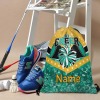 Light Green Gold Cheer Cheerleader Drawstring Backpack