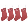 Red Print Christmas Stocking