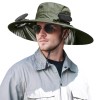 Army Green Solar Powered Fan Hat