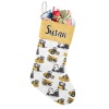 Construction Tractor Truck Christmas Stocking