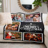 QH-235-5 Merry Christmas Black Blanket