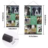 Pet Dog Friend Photo Magnetic Light Wood Wooden Frame Hanger for Photo