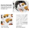 Orange Yellow Construction Truck Flannel Blanket