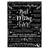 B-BA001 ifungift Mom Black Blanket