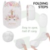 Pink Gold Glitter Unicorn Laundry Basket