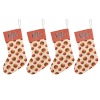 Basketball Pattern Christmas Stocking
