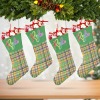 Colorful Plaid Christmas Stocking