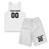White Basketball Custom Uniform Basketball Uniform Set