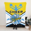 Blue Cheerleader Cheer Love Flannel Blanket