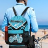 Cheer Cheerleader Sky Blue Print Drawstring Backpack