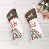 Merry Christmas Rainbow Christmas Stocking