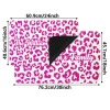 Deep Pink Leopard Print Doormat