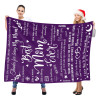 B-BA001 ifungift Mom Purple Blanket
