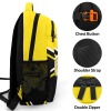 Black Yellow Cheer Cheerleader All Over Print Children S Backpack