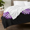Cheerleader Purple Cheer Flannel Blanket