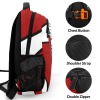 Volleyball White Red Black All Over Print Children S Backpack