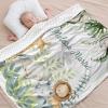Palm Leaves Safari Animals Minky Blanket
