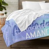 L-004-Text Blue Blanket