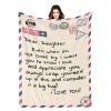 B-289-Text mail Daughter Blanket