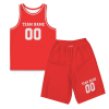 Red Basketball Custom Uniform Basketball Uniform Set