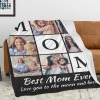 L-005-6 MOM Heart-Black Blanket