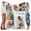 B-282-6 Couple-I Love You Blanket